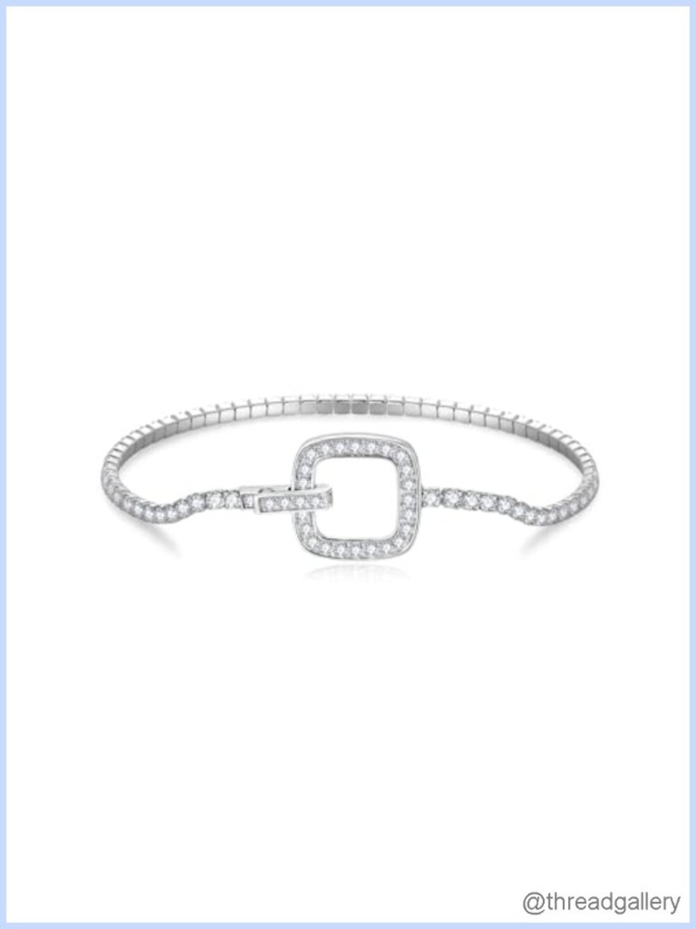 2.4 CTTW Moissanite Tennis Bracelet, Sterling Silver VVS1 Lab Grown D